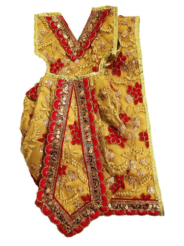 Ganesha/Krishna Poshak_ Vastra for Idol Height - (16