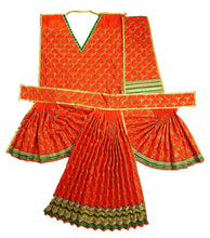 Load image into Gallery viewer, Hanuman Ji Dress -for Idol height of 3.5 feet/42" Inch-Size No. 7