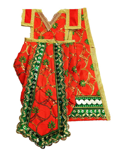 Ganesha/Krishna Poshak_ Vastra for Idol Height - (16