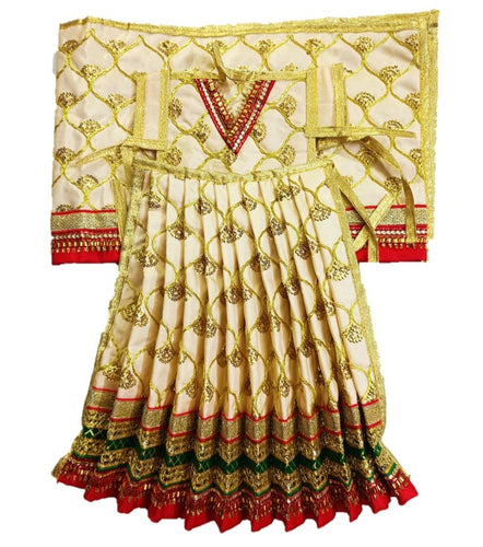 Mata Rani _Poshak_ Vastra for Devi Idol Figure - (18