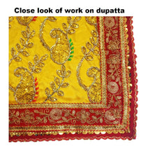 Load image into Gallery viewer, Radha Krishan _Poshak_ for Idol Height- 36" Inch's / 3 ft feet - Size No. 6 (Net + Raw Silk)