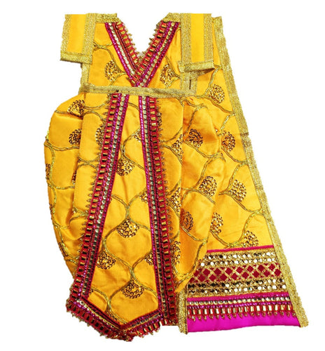 Ganesha/Krishna Poshak_ Vastra for Idol Height - (16