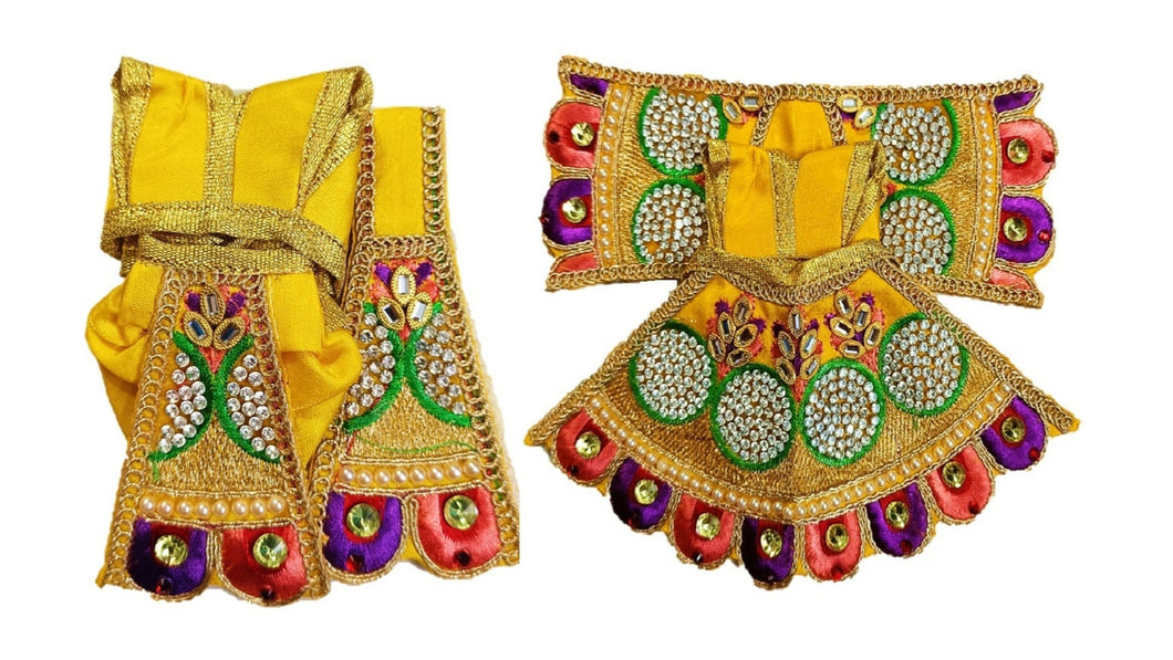 Radha Krishan-Poshak-Lehenga/Dhoti-Size 3