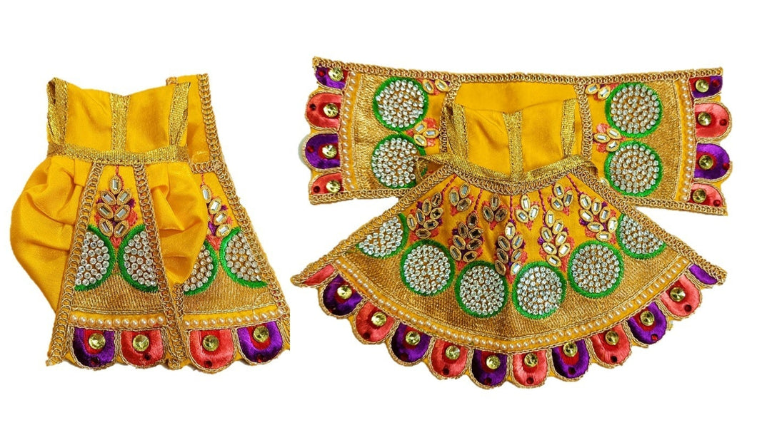 Radha Krishan-Poshak-Lehenga/Dhoti-Size 4