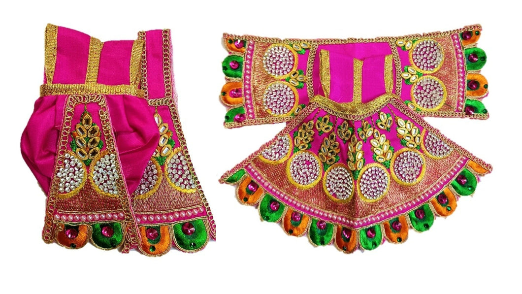 Radha Krishan-Poshak-Lehenga/Dhoti-Size 4