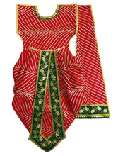 Load image into Gallery viewer, Ganesha_Poshak_ Vastra for Idol Height- (3 ft Feet/36&quot; Inch&#39;s)_ Size No. 6 (Net + Raw Silk)