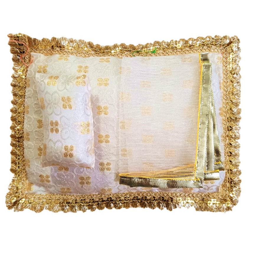 Laddu Gopal_Soft Cotton_Bed _ Bister/Gaddi Bed_Handcraft Aasan Size No. 2 to 3