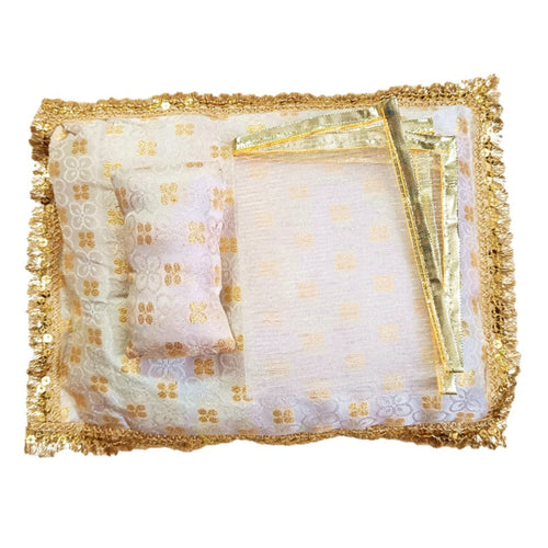 Laddu Gopal_Soft Cotton_Bed _ Bister/Gaddi Bed_Handcraft Aasan Size No. 4