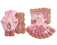 Load image into Gallery viewer, Radha Krishan-Fancy-Poshak Lehenga/Dhoti- Length 3" Inch's for idol total height 6" Inch's