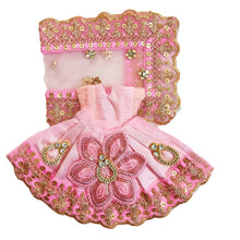 Load image into Gallery viewer, Radha Krishan-Fancy-Poshak Lehenga/Dhoti- Length 3" Inch's for idol total height 6" Inch's