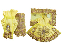 Load image into Gallery viewer, Radha Krishan-Fancy-Poshak Lehenga/Dhoti- Length 3" Inch's for idol total height 6" Inch's