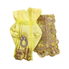Load image into Gallery viewer, Radha Krishan-Fancy-Poshak Lehenga/Dhoti- Length 3" Inch's for idol total height 6" Inch's