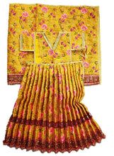 Load image into Gallery viewer, Mata Rani _Poshak_ Vastra for Devi Idol Figure - (2.5 ft Feet./30" Inch's)_ Size No. 5-(Net + Raw Silk)