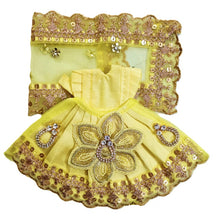 Load image into Gallery viewer, Radha Krishan-Fancy-Poshak Lehenga/Dhoti- Length 3" Inch's for idol total height 6" Inch's