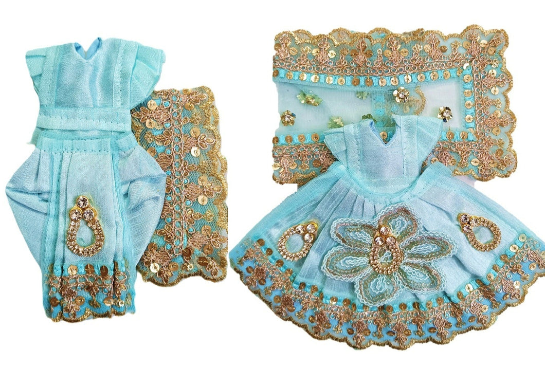 Radha Krishan-Fancy-Poshak Lehenga/Dhoti- Length 3