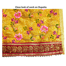 Load image into Gallery viewer, Mata Rani _Poshak_ Vastra for Devi Idol Figure - (2.5 ft Feet./30" Inch's)_ Size No. 5-(Net + Raw Silk)