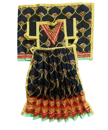 Mata Rani _Poshak_ Vastra for Devi Idol Figure - (16
