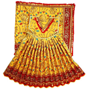 Mata Rani _Poshak_ Vastra for Devi Idol Figure - (18" Inch./1.5 feet)_ Great E Pujari (A Brand of Sajyoti Trading Co) Mata Rani _Poshak_ Vastra for Devi Idol Figure - (18" Inch./1.5 feet)_ Great E Pujari (A Brand of Sajyoti Trading Co)