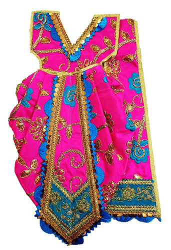 Ganesha/Krishna _Poshak_ Vastra for Size Idol Figure - (1.5 Feet)_Size No. 3