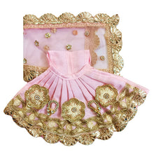 Load image into Gallery viewer, Radha Krishan-Fancy Poshak-Lehenga/Dhoti-Size 4" Inch's for idol total height 7" Inch's