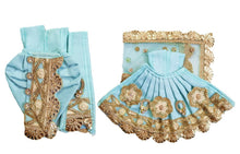 Load image into Gallery viewer, Radha Krishan-Fancy Poshak-Lehenga/Dhoti-Size 4" Inch's for idol total height 7" Inch's