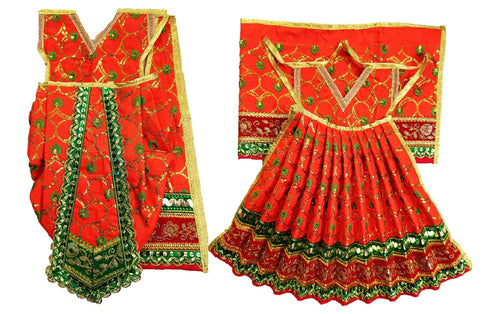 Radha Krishan _Poshak_ for Size No. 3 - for Idol Height 18