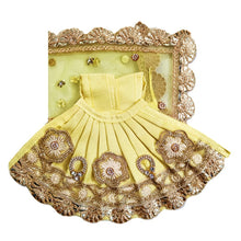 Load image into Gallery viewer, Radha Krishan-Fancy Poshak-Lehenga/Dhoti-Size 4" Inch's for idol total height 7" Inch's