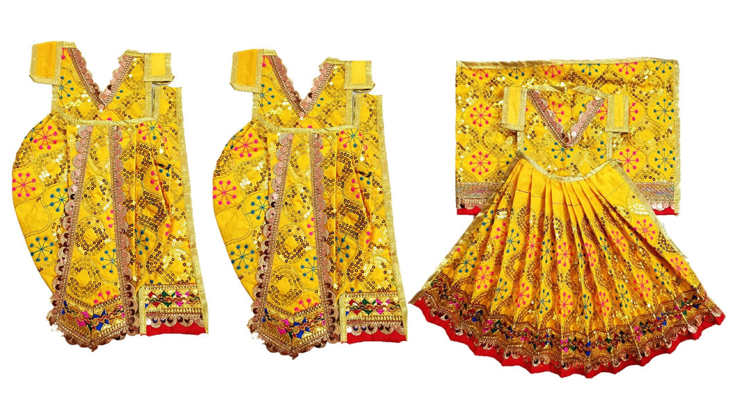 Ram Darbar (Sita-Ram-Lakshman) Poshak - For Idol Height 1.5 ft Feet /18