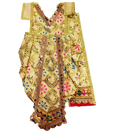 Ganesha/Krishna _Poshak_ Vastra for Size Idol Figure - (1.5 Feet)_Size No. 3