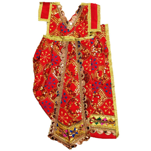 Ganesha/Krishna _Poshak_ Vastra for Size Idol Figure - (1.5 Feet)_Size No. 3