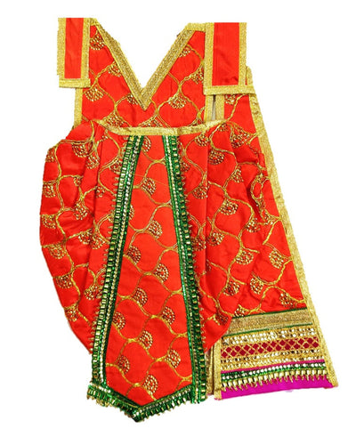 Ganesha/Krishna _Poshak_ Vastra for Size Idol Figure - (1.5 Feet)_Size No. 3