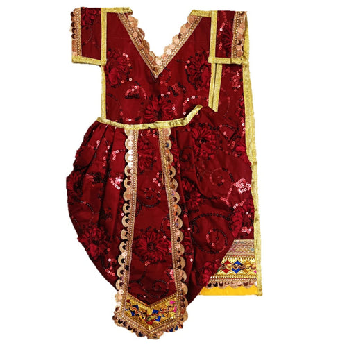 Ganesha/Krishna _Poshak_ Vastra for Size Idol Figure - (2 feet/24