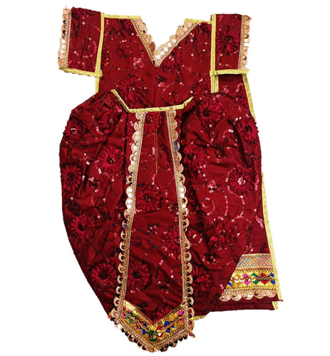 Ganesha/Krishna _Poshak_ Vastra for Size Idol Figure - (2.5 Feet/30