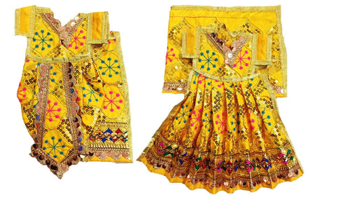 Radha Krishan-Poshak - For Idol Height 1 ft Feet /12 Inchs - Size No. 1