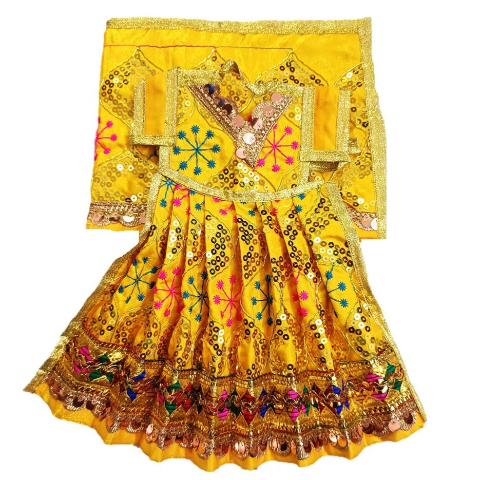 Mata Rani _Poshak_ Vastra for Devi Idol Figure - (12" Inch./1 feet)_ S   Great E Pujari (A Brand of Sajyoti Trading Co)