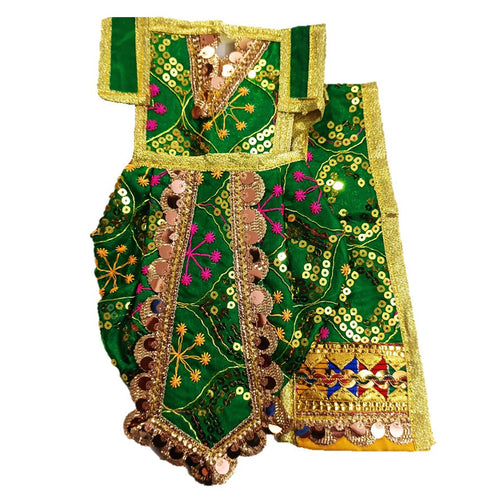 Ganesha/Krishna _Poshak_ Vastra for Size Idol Figure - (12