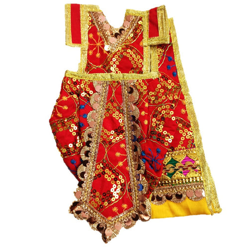 Ganesha/Krishna _Poshak_ Vastra for Size Idol Figure - (12