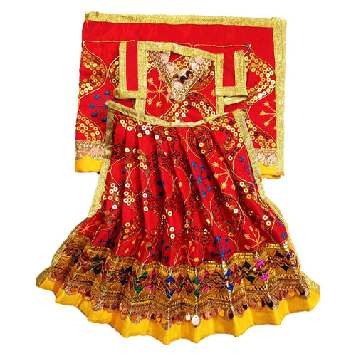 Mata Rani _Poshak_ Vastra for Devi Idol Figure - (12