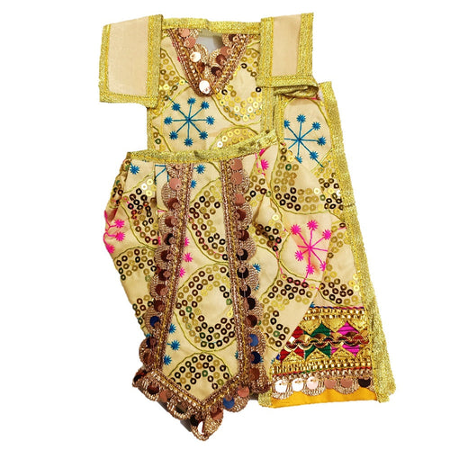 Ganesha/Krishna _Poshak_ Vastra for Size Idol Figure - (12