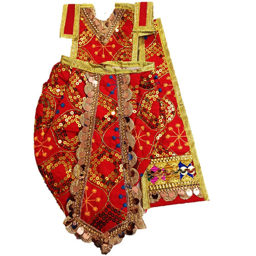 Ganesha/Krishna _Poshak_ Vastra for Size Idol Figure - (16