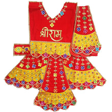 Load image into Gallery viewer, Hanuman Ji Dress -for Idol height of 1.5 feet/18" Inch-Size No. 3