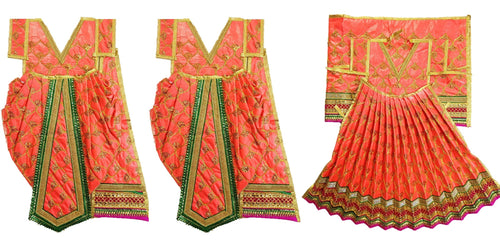 Ram Darbar (Sita-Ram-Lakshman) Poshak - For Idol Height 2.5 ft Feet /30