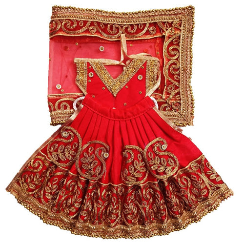 Mata Rani _Poshak_ Vastra for Devi Idol Figure - (18