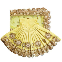 Load image into Gallery viewer, Radha Krishan-Fancy Poshak-Lehenga/Dhoti-Size 6" Inch's for idol total height 10-11" Inch's