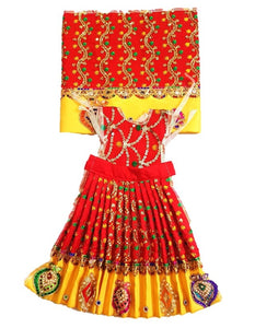 Mata Rani _Poshak_ Vastra for Size Devi Idol Figure - (1.3 feet./16" Inch)_ Size No. 2