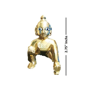Laddu Gopal/Thakur ji_ Brass Idol_Size No. 2