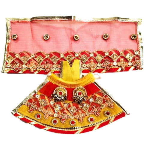 Mata Rani _Zari Poshak- Lehenga Length - (3