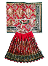 Load image into Gallery viewer, Mata Rani _Poshak_ Vastra for Devi Idol Figure - (18&quot; Inch./1.5 feet)_ Size No. 3