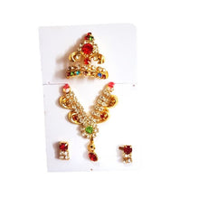 Load image into Gallery viewer, Laddu Gopal Ji Zari Mukut Mala Set_For Size No.0-2