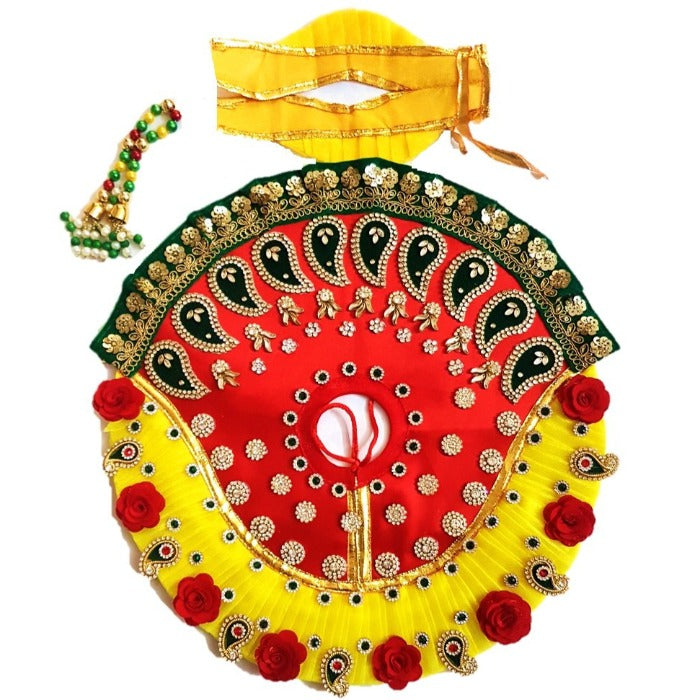 Kanha/Laddu Gopal/Krishna Ji Dress/ Fancy Poshak_Size No. 6